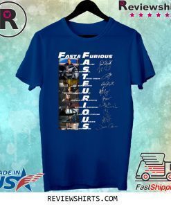 Fast Furious Paul Walker Vin Diesel Tvres Gibson Signatures Shirt