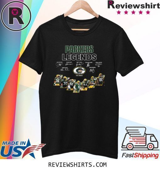 GREEN BAY PACKERS LEGENDS PLAYERS SIGNATURES SHIRT