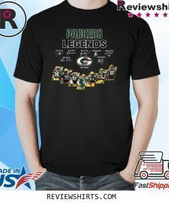 GREEN BAY PACKERS LEGENDS PLAYERS SIGNATURES SHIRT