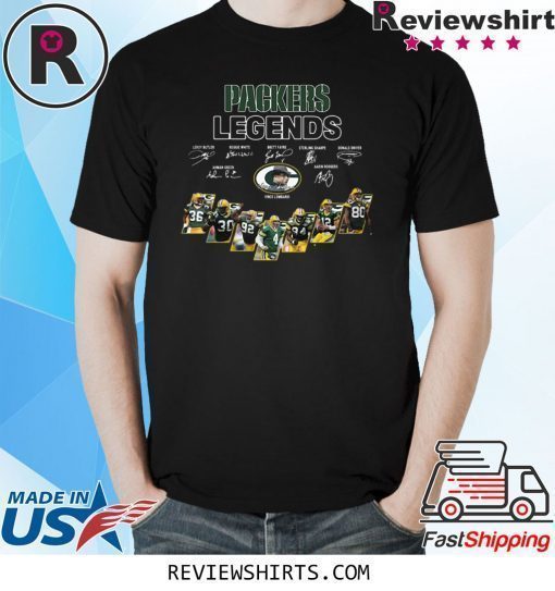 GREEN BAY PACKERS LEGENDS PLAYERS SIGNATURES SHIRT