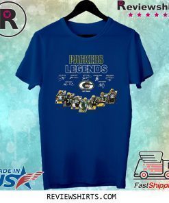 GREEN BAY PACKERS LEGENDS PLAYERS SIGNATURES SHIRT