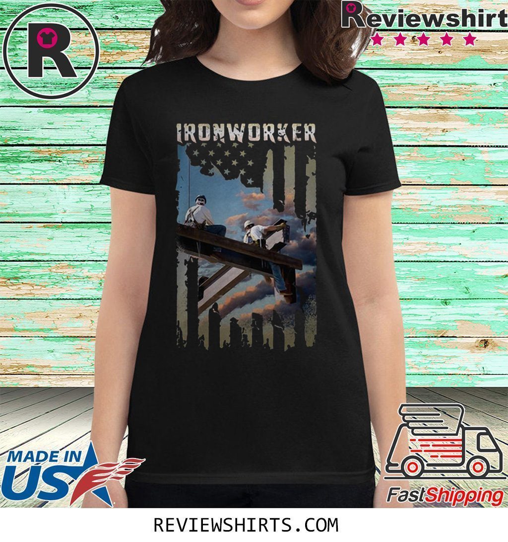 Ironworker American Flag T-Shirt - ShirtsMango Office