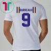 JOE BURREAUX NUMBER 9 BACK PRINT T-Shirt Louisiana Fans