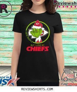 KANSAS CITY CHIEFS NFL CHRISTMAS GRINCH SANTA I HATE PEOPLE BUT I LOVE MY CHIEFS T-SHIRT