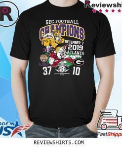 LSU Tigers 2019 SEC Football Champions Score T-Shirt