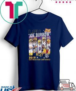 Lsu Joe Burrow MVp 2019 southeastern Conference shirt