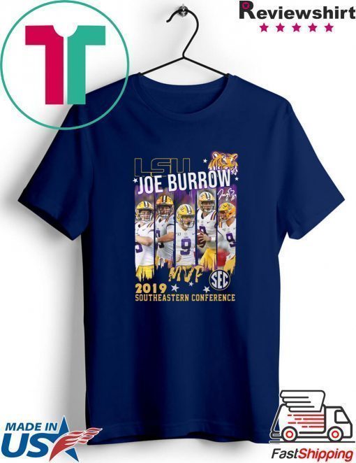 Lsu Joe Burrow MVp 2019 southeastern Conference shirt