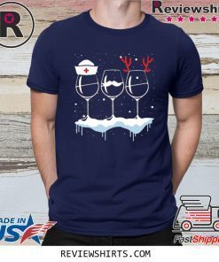 Wine Nurse Christmas Xmas T-Shirt