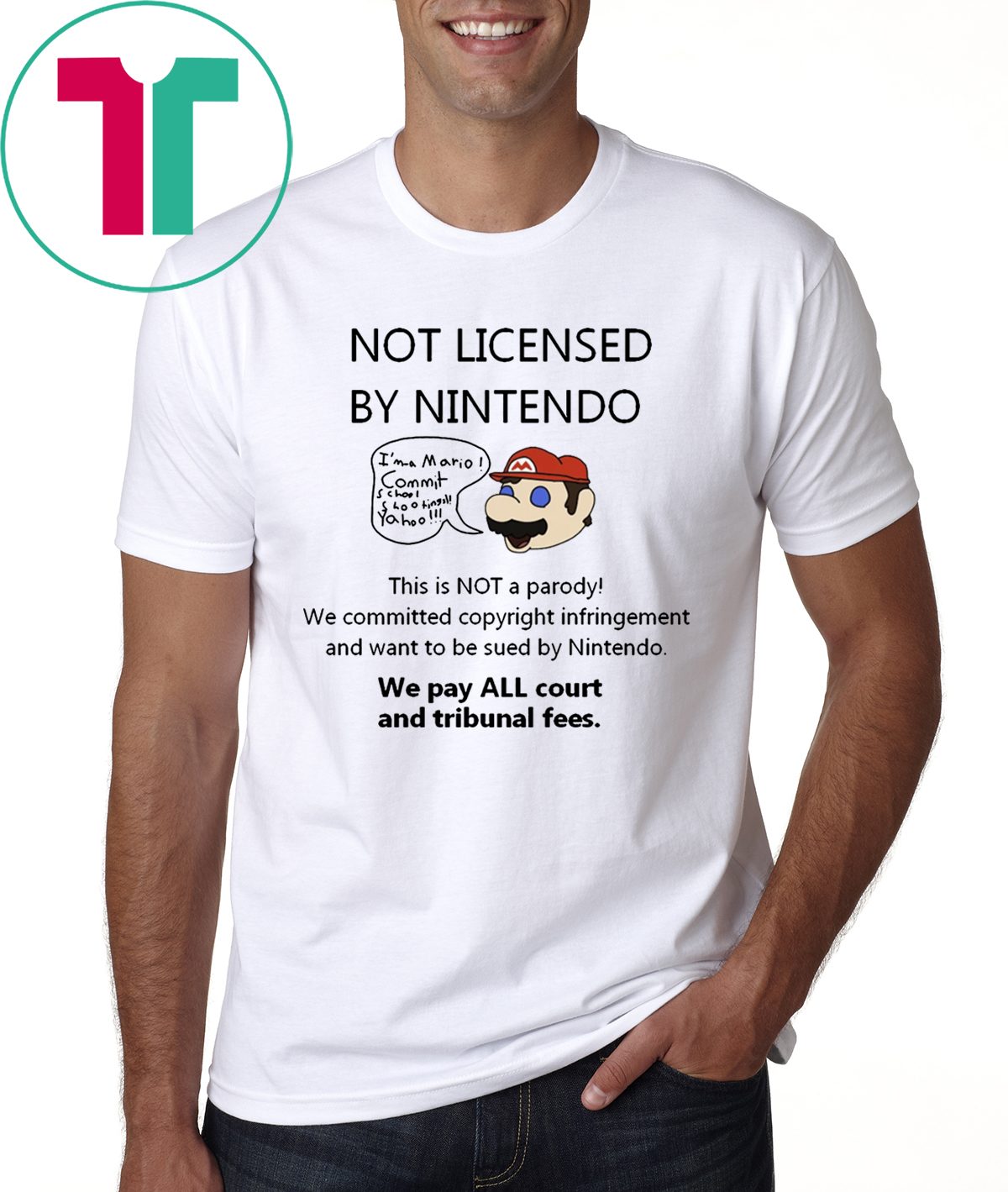 nintendo button shirt