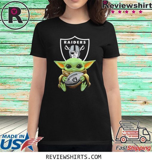 Baby Yoda Hug Ball Raiders T-Shirt