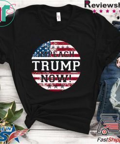 Retro Vintage USA Flag impeachment Trump Now 2020 Gift T-Shirt