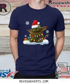 Santa Baby Yoda light christmas 2020 shirt