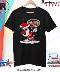 Santa Snoopy Chili’s Merry Christmas Xmas Shirt