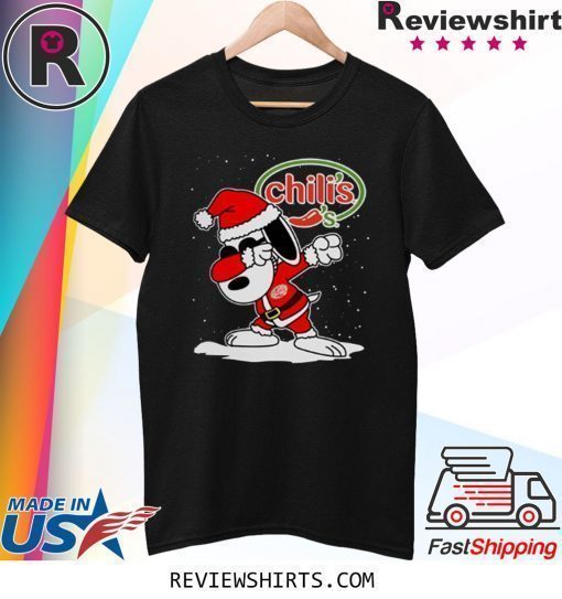 Santa Snoopy Chili’s Merry Christmas Xmas Shirt