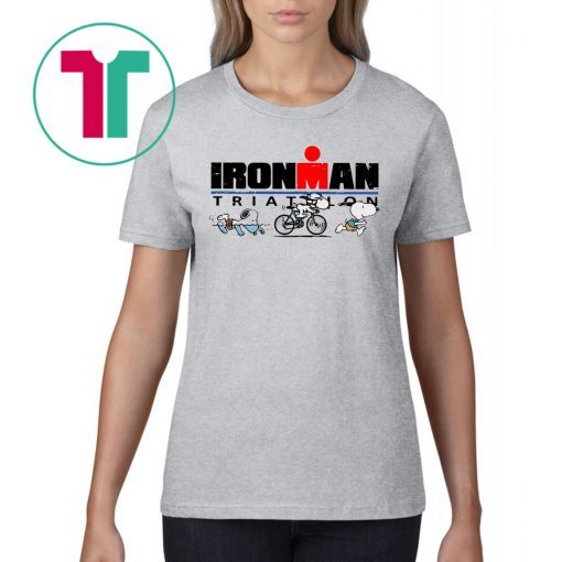 Official Snoopy Ironman Triathlon World Triathlon Corporation Tee Shirt