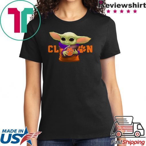 Baby Yoda Hug Clemson Tigers Shirts