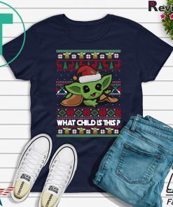 The Mandalorian Baby Yoda what child is this Christmas shirt