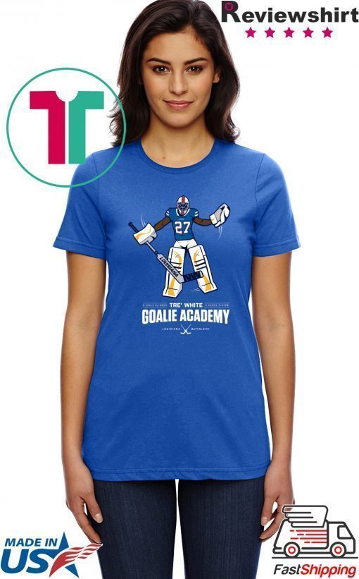 Tre White Goalie Academy Tee Shirt