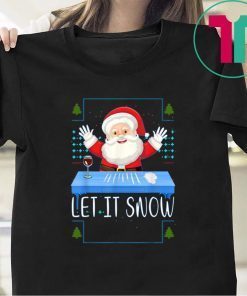 Walmart Cocaine Santa Let It Snow Christmas Shirt