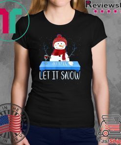 Walmart Cocaine Santa Snowman Let It Snow Shirt