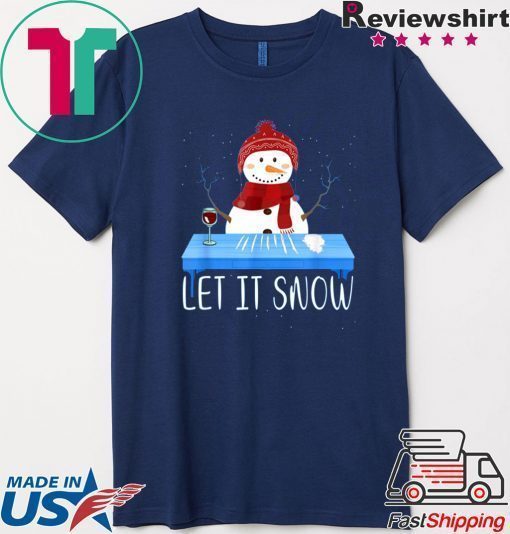 Walmart Cocaine Santa Snowman Let It Snow Shirt