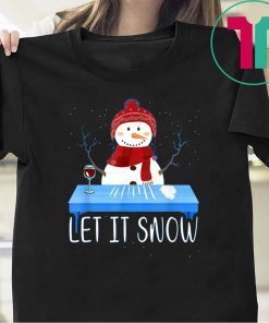 Walmart Cocaine Santa Snowman Let It Snow Shirt