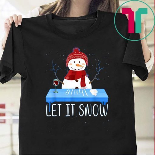 Walmart Cocaine Santa Snowman Let It Snow Shirt