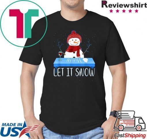 Walmart Cocaine Santa Snowman Let It Snow Tee Shirts