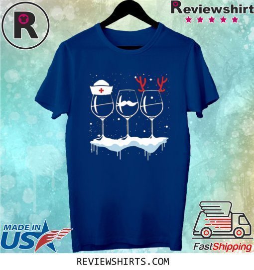 Wine Nurse Christmas Xmas T-Shirt