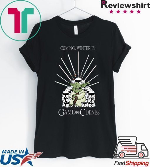Yoda Coming, Winter Is Game Of Clones Shirt