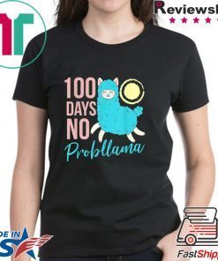100 Days Of School Llama Shirt