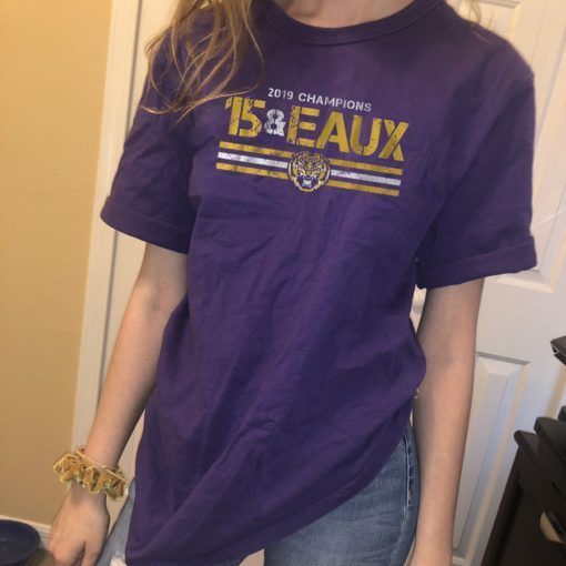 15&Eaux Championship Shirt Licensed by LSU