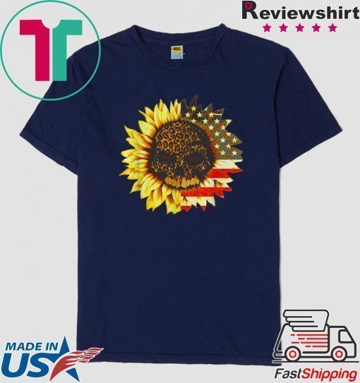 American Sunflower Skull shirt