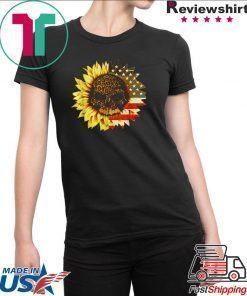 American Sunflower Skull shirt