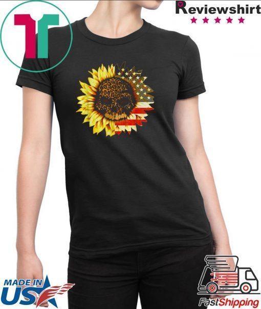 American Sunflower Skull shirt