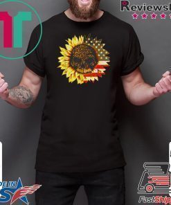 American Sunflower Skull shirt