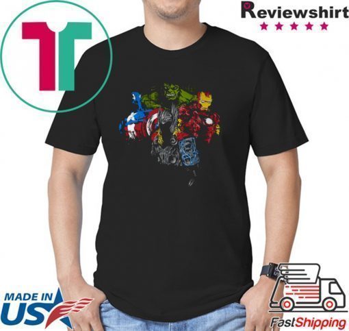 Avengers Huck Captain American Thor And Iron Man Shirt