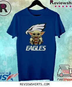 Baby Yoda Hug Eagles Shirt