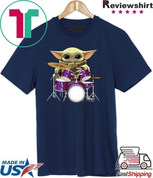 Baby Yoda Play Drum Shirt