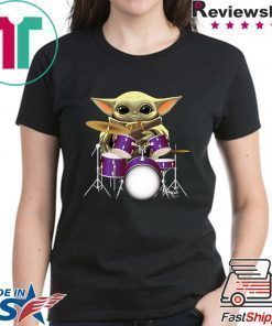 Baby Yoda Play Drum Shirt