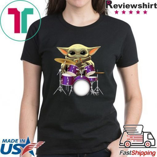 Baby Yoda Play Drum Shirt