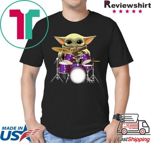 Baby Yoda Play Drum Shirt