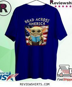 Baby Yoda Read Across America Flag Shirt
