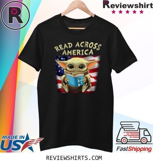 Baby Yoda Read Across America Flag Shirt
