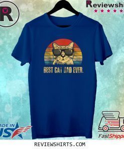 Best Cat Dad Ever Vintage Shirt