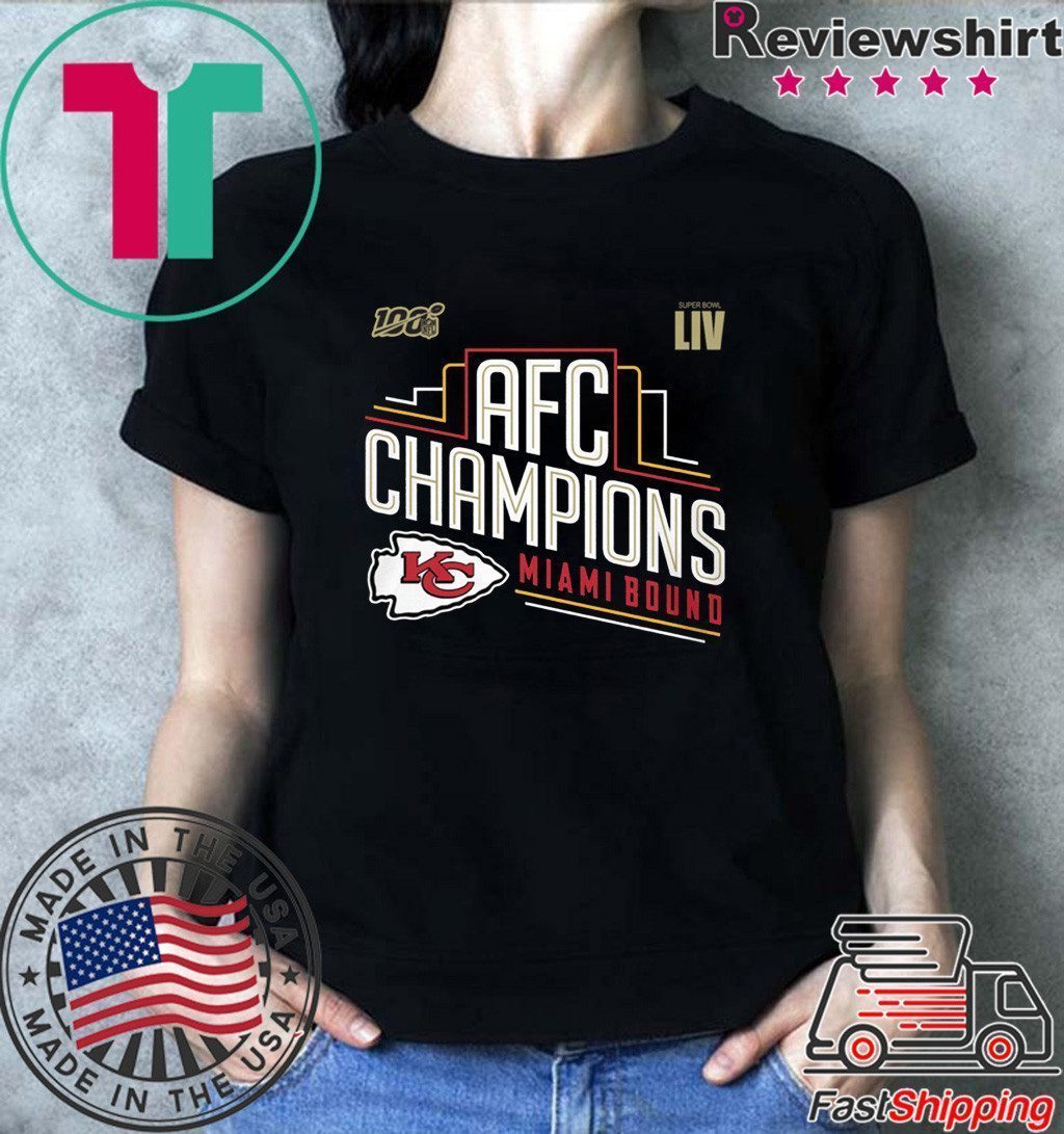 Kansas City Chiefs 2019 AFC Champions t-shirts - ReviewsTees