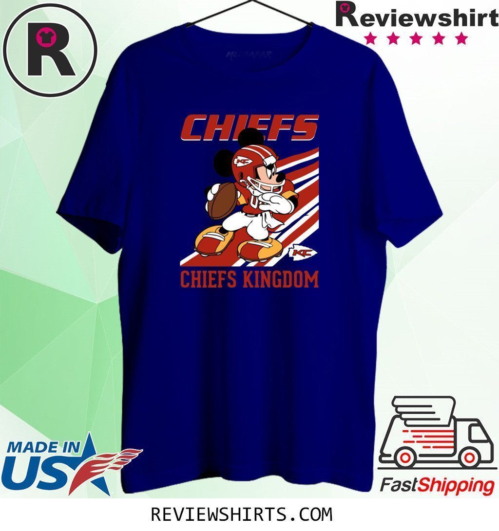 Kansas City Chiefs Slogan Chiefs Kingdom Mickey Mouse Shirt