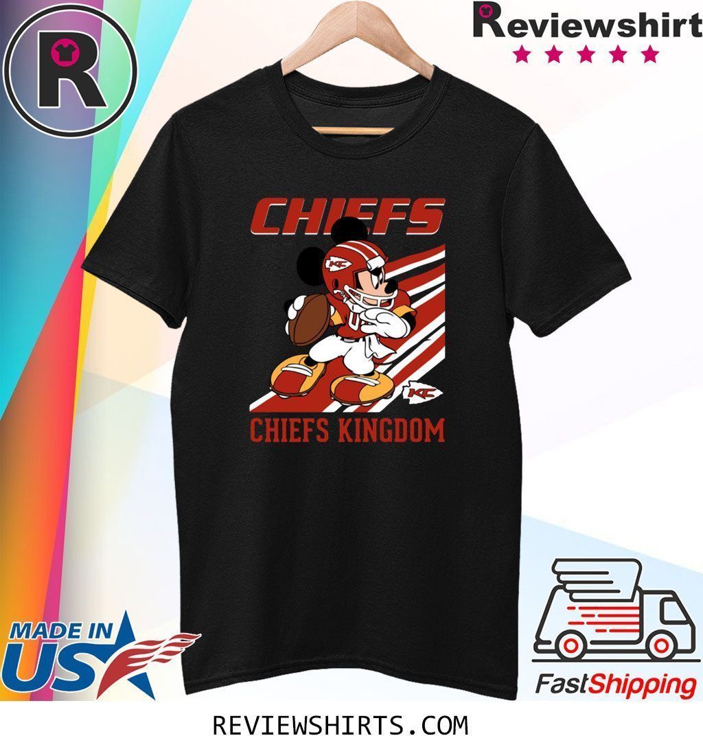 Kansas City Chiefs Slogan Chiefs Kingdom Mickey Mouse Shirt