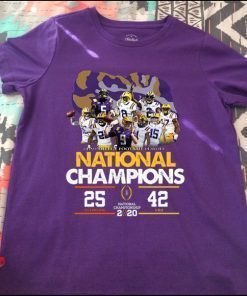 LSU National Championship 2020 Clemson 25 LSU 42 Shirt