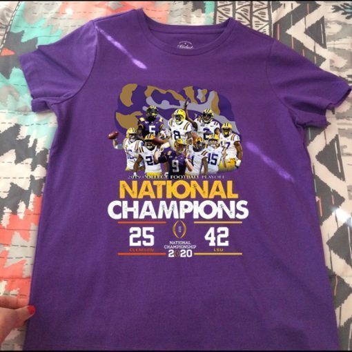 LSU National Championship 2020 Clemson 25 LSU 42 Shirt